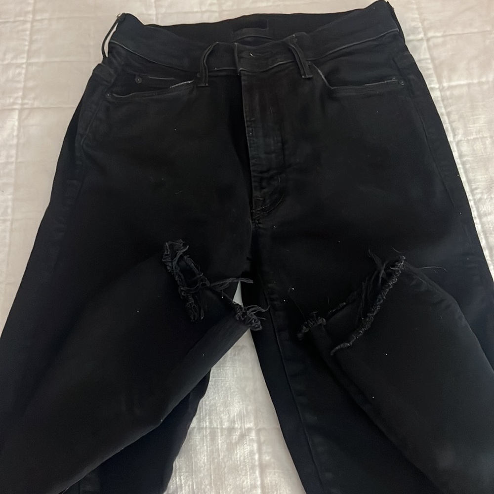 Mother denim size 26 stunner zip ankle step gray - Picture 5 of 6
